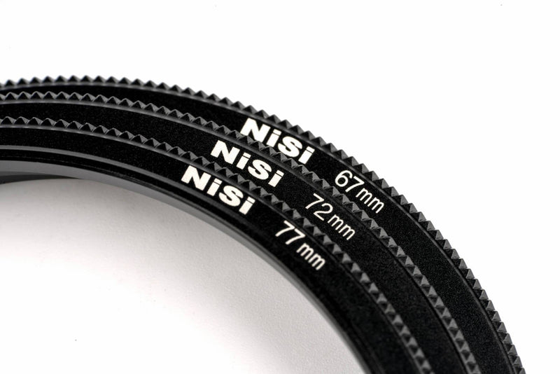 camera-filters-NiSi-Ireland-100mm-Starter-Plus-iii-Filter-Holder-Kit-3rd-generation-67mm-72mm-77mm-adapter-ring-front