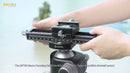 camera-filters-NiSi-Ireland-macro-focusing-rail-nm-180-with-360-degree-rotating-clamp-fitted-to-RRS-ballhead