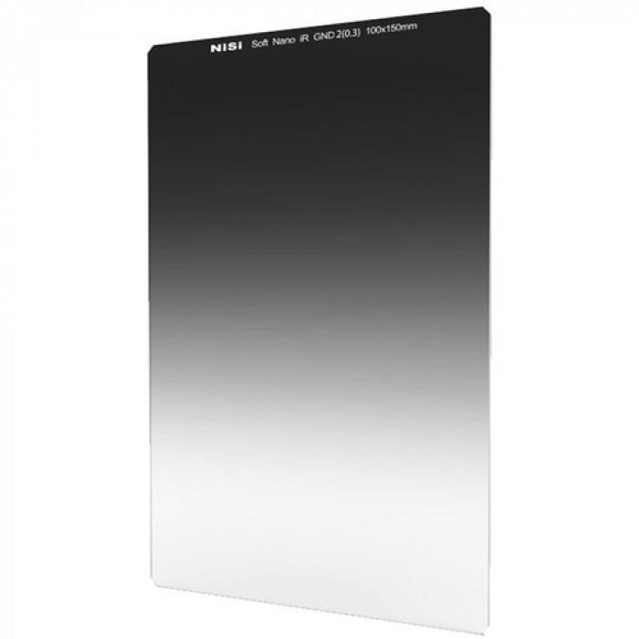 camera-filters-NiSi-Ireland-1-Stop-Soft-Grad-0-3-S-GND2-graduated-neutral-density-filter-100x150mm-front