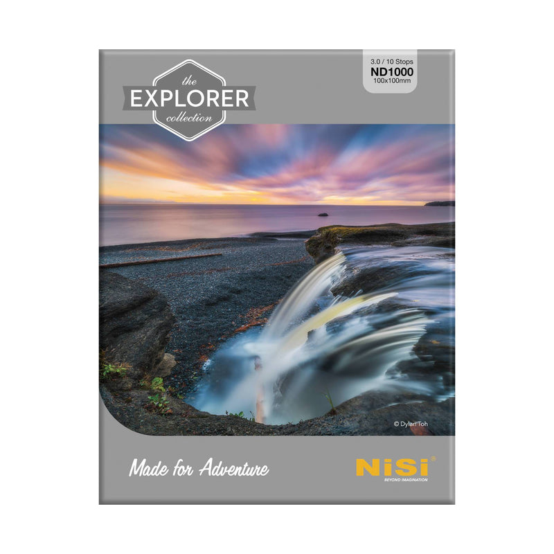 camera-filters-NiSi-Ireland-100mm-Explorer-hardened-10-stop-3-0-nd1000-neutral-density-filter-box