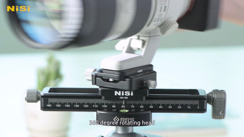 camera-filters-NiSi-Ireland-macro-focusing-rail-nm-180-with-360-degree-rotating-clamp-rotated-with-camera
